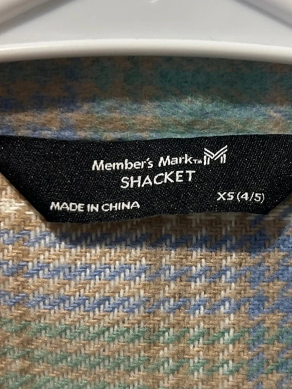 Plaid Fleece Shacket Jacket - Green & Cream